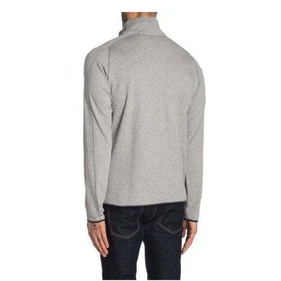 Robert Graham | Elliot Quarter-Zip Pullover In Light Grey - Picture 2 of 10
